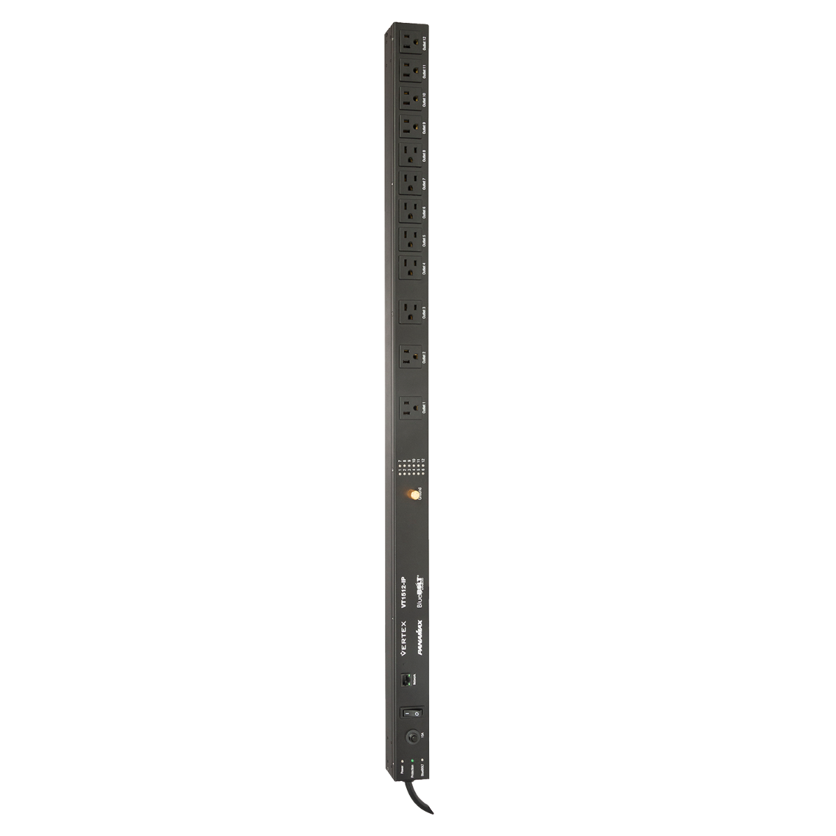 12 Outlet - 15A Power Distribution Strip w- BlueBolt & Surge