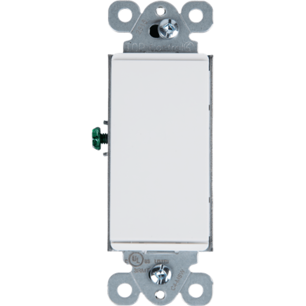 Control4® Mechanical Switch, Contemporary, 120-277VAC/15A (White)