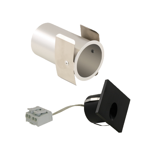 Asymmetric Wall Light, square, 1.4W, 3000 K, hardwire. Black
