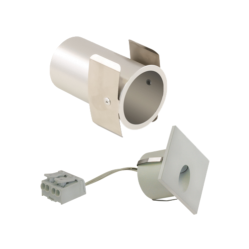 Asymmetric Wall Light, square, 1.4W, 3000 K, hardwire. White