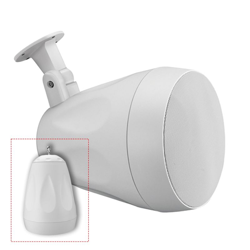 6.5 in 8 ohm-70V On-wall-Pendant, Indoor-Outdoor- White