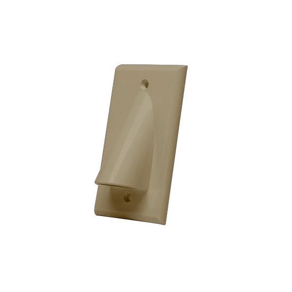 Bulk Cable Wall Plates- Single & Ivory