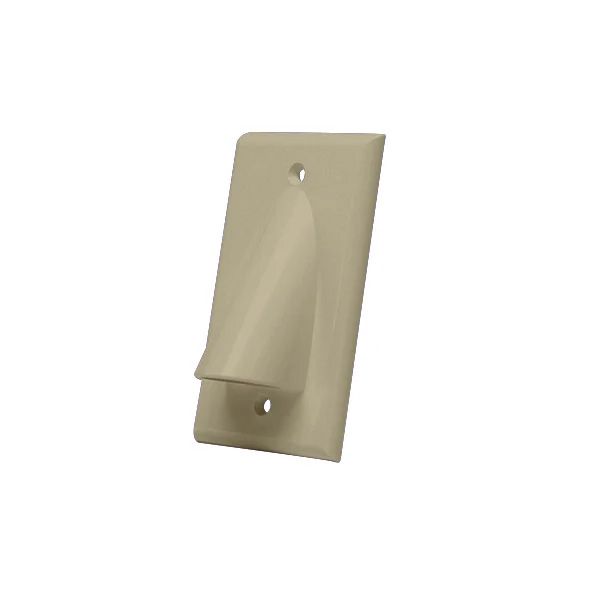 Bulk Cable Wall Plates- Single & Almond