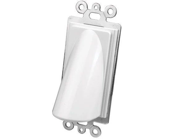 Bulk Cable Wall Plates- Single Decor & White