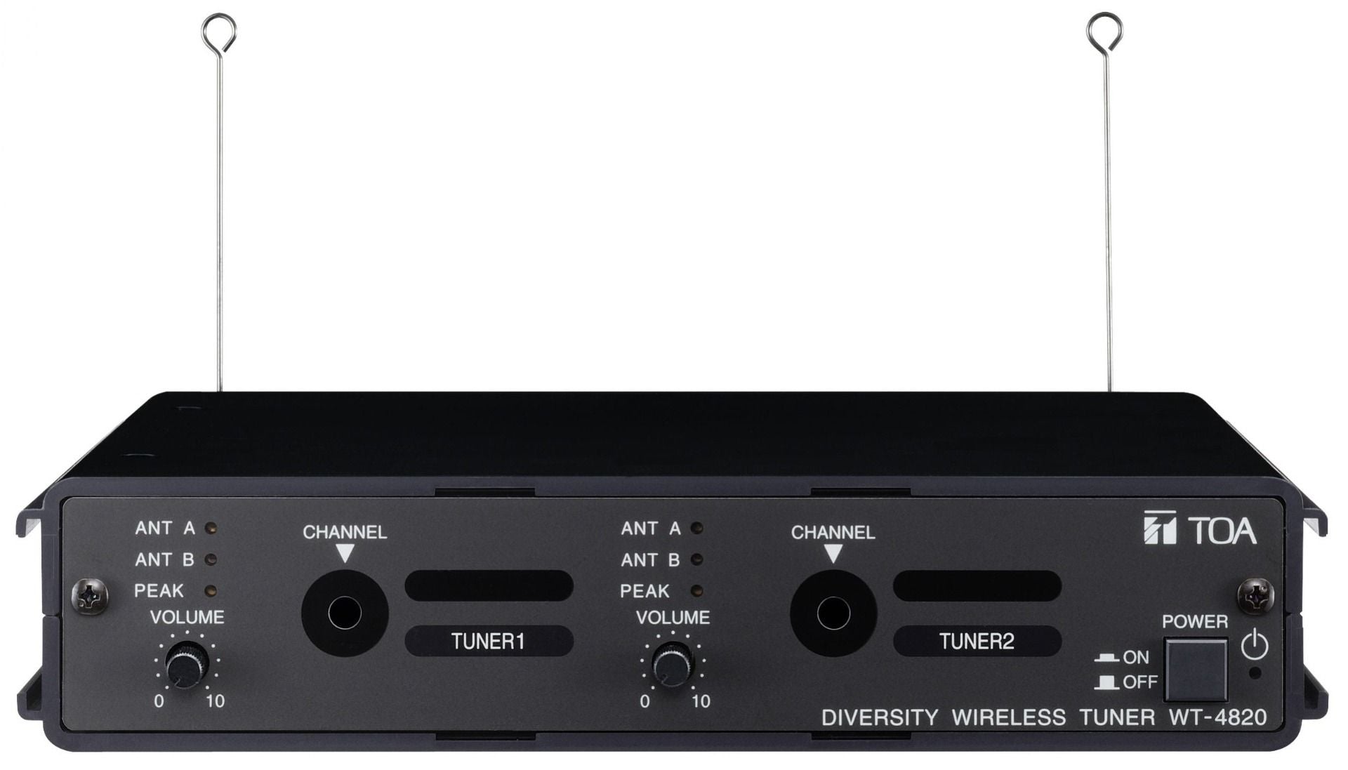 Dual Wireless receiver frame 2 whip antennas accepts 1 or 2