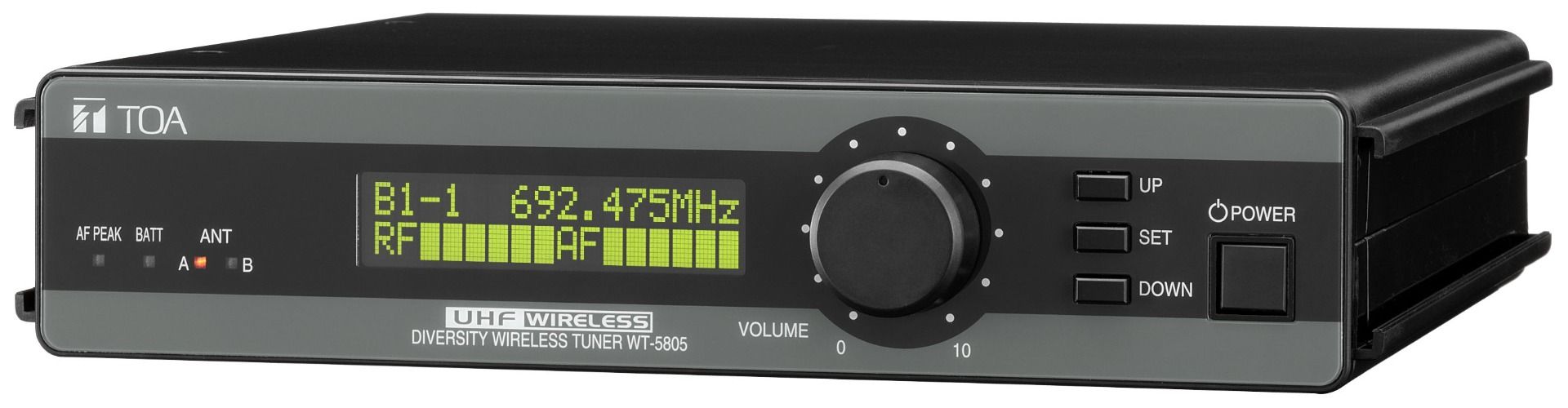 UHF Wireless Receiver- Space Diversity 64 Ch H Band, 1U