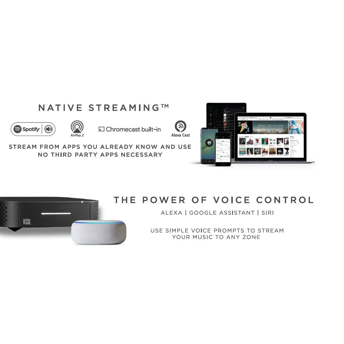 SX Series Wireless Soundbar, 3ch 150w w-Airplay2, GoogleCast