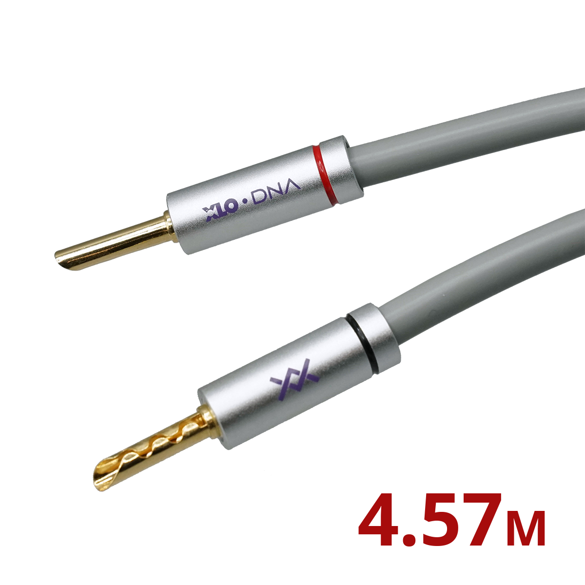 XLO DNA Speaker Wire w- Gold Bananas (Pair) 4.57m (15ft)