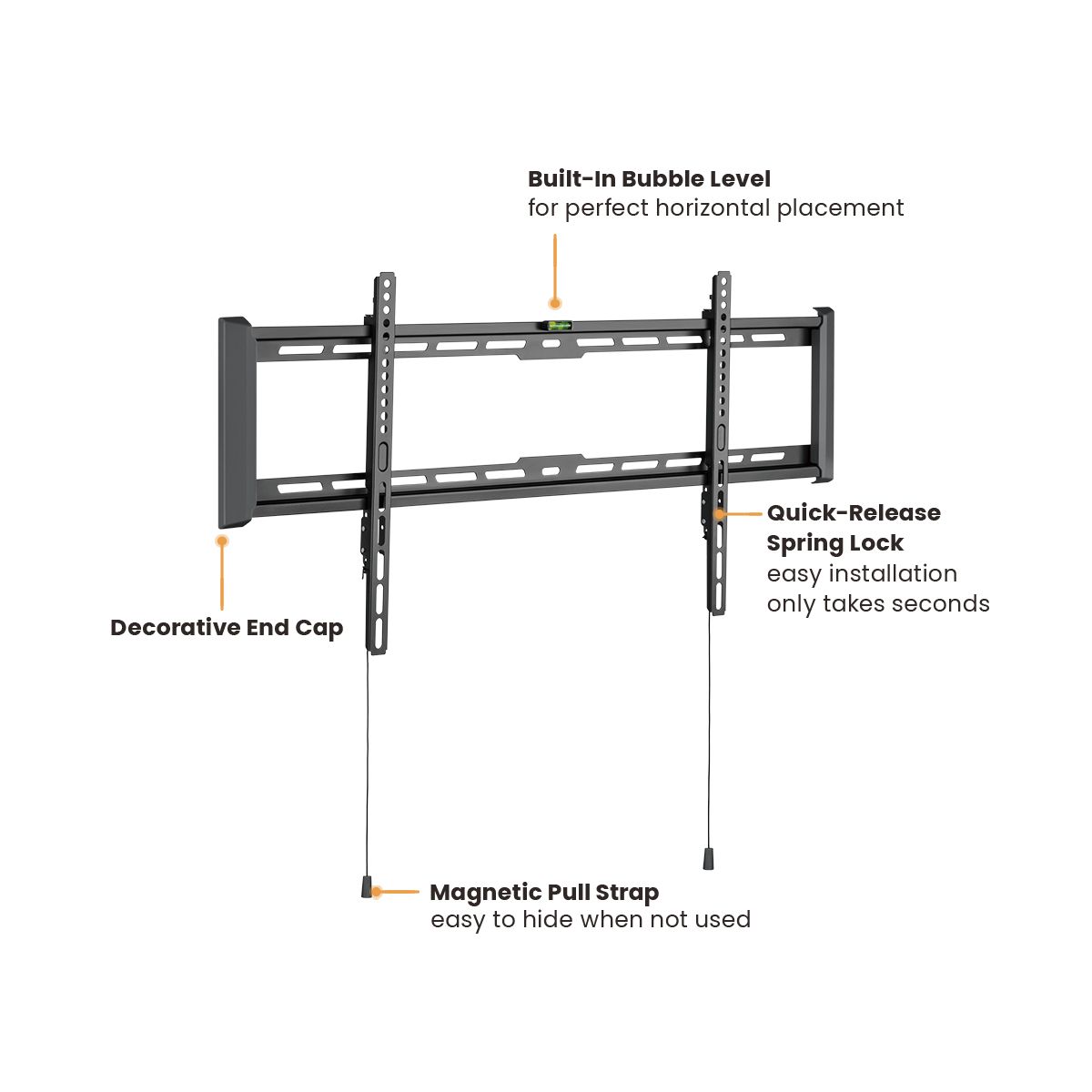 SynerG XL Fixed TV Mount, for 50in to 90in (or 800x400 VESA)