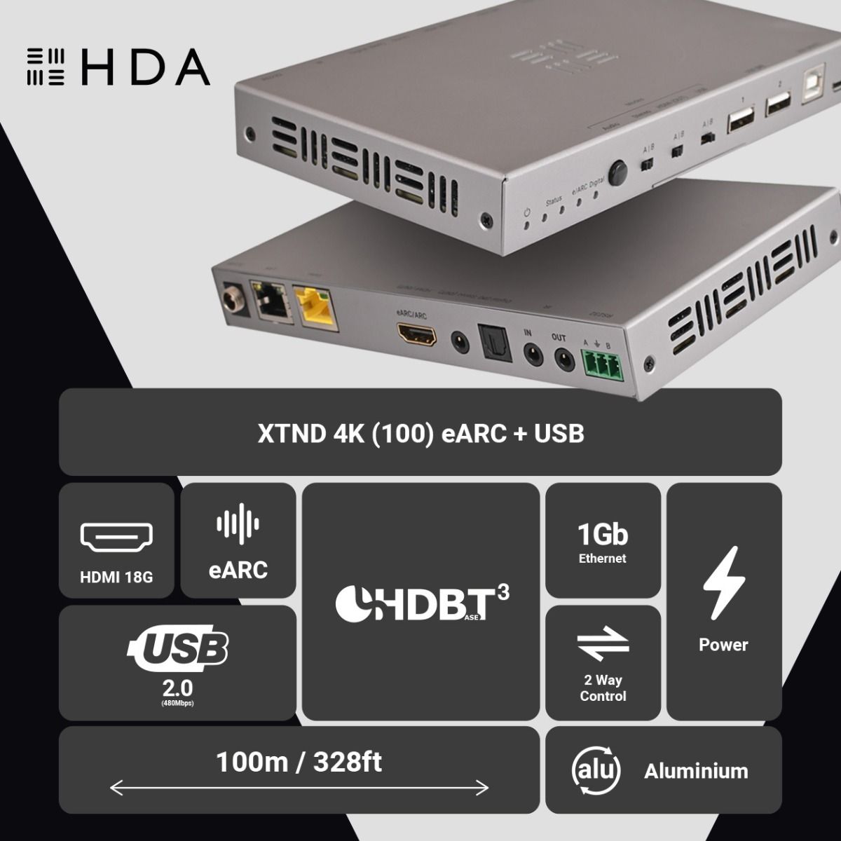XTND 4K HDMI Extender to 100m w- eARC (use CAT6A Only)