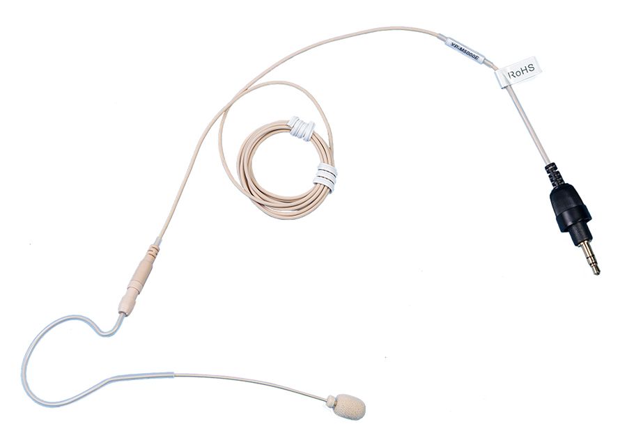 Condenser omni-directional element over the ear mic 3.5mm co