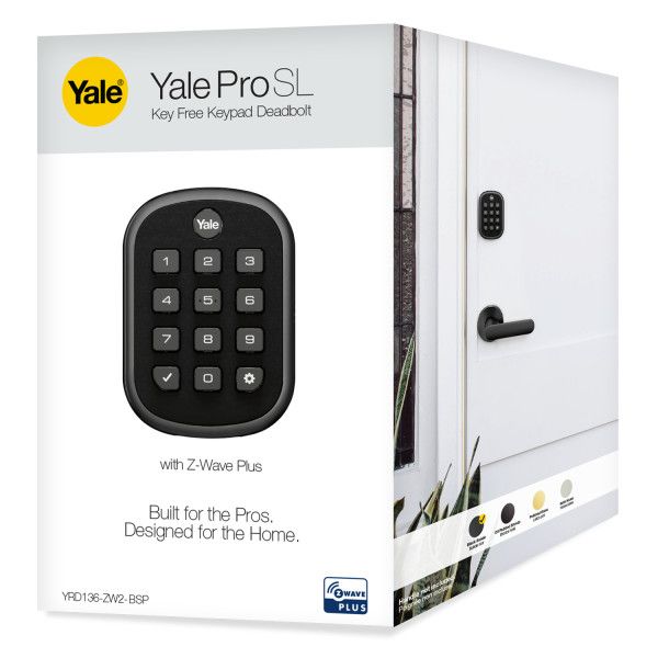 ProSL - Keypad Keyless Deadbolt w- Z-Wave, Black Suede