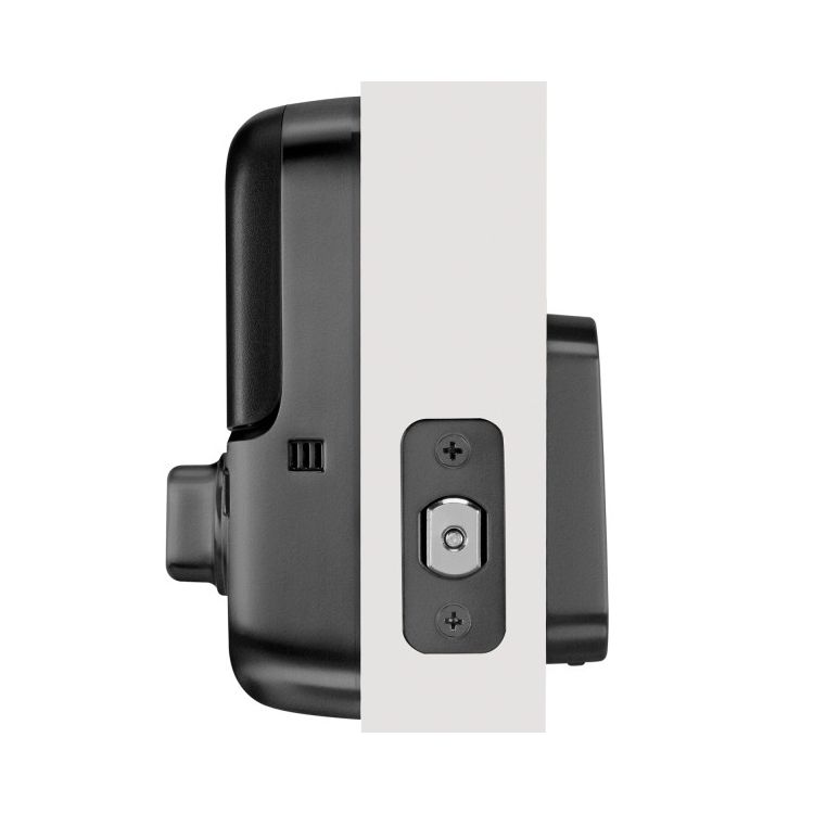 ProSL - Touchscreen Keyless Deadbolt w- Z-Wave, Black Suede