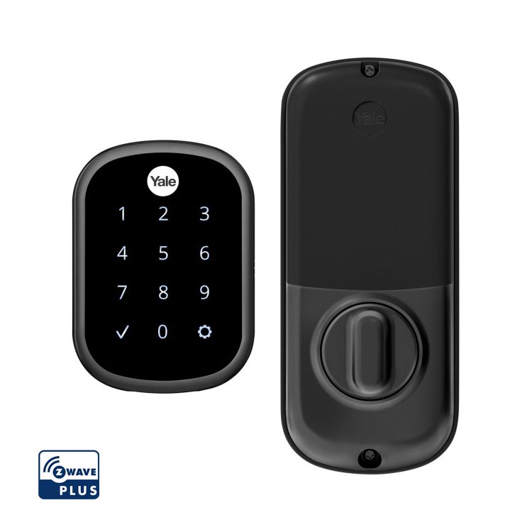 ProSL - Touchscreen Keyless Deadbolt w- Z-Wave, Black Suede