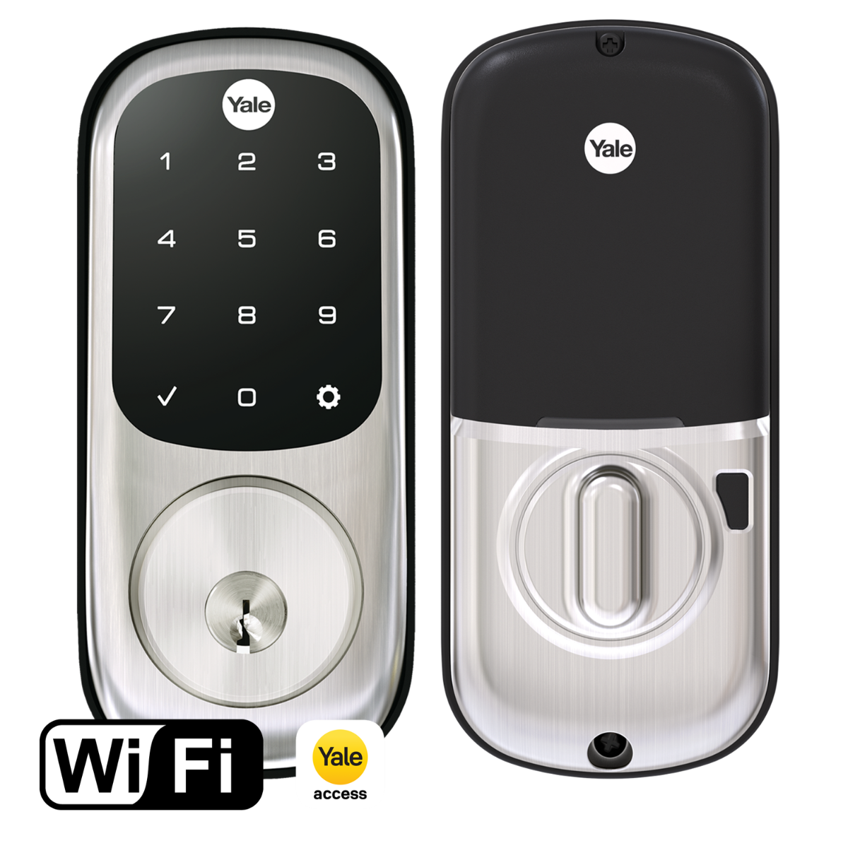 Assure Touchscreen Deadbolt w- WiFi, Satin Nickel