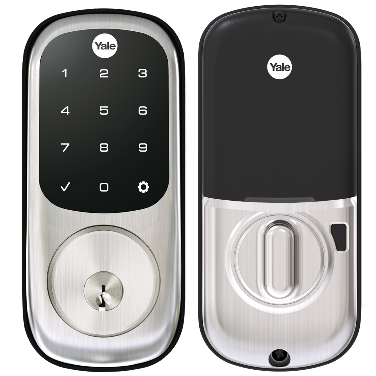 Assure Touchscreen Deadbolt w- no radio, Satin Nickel