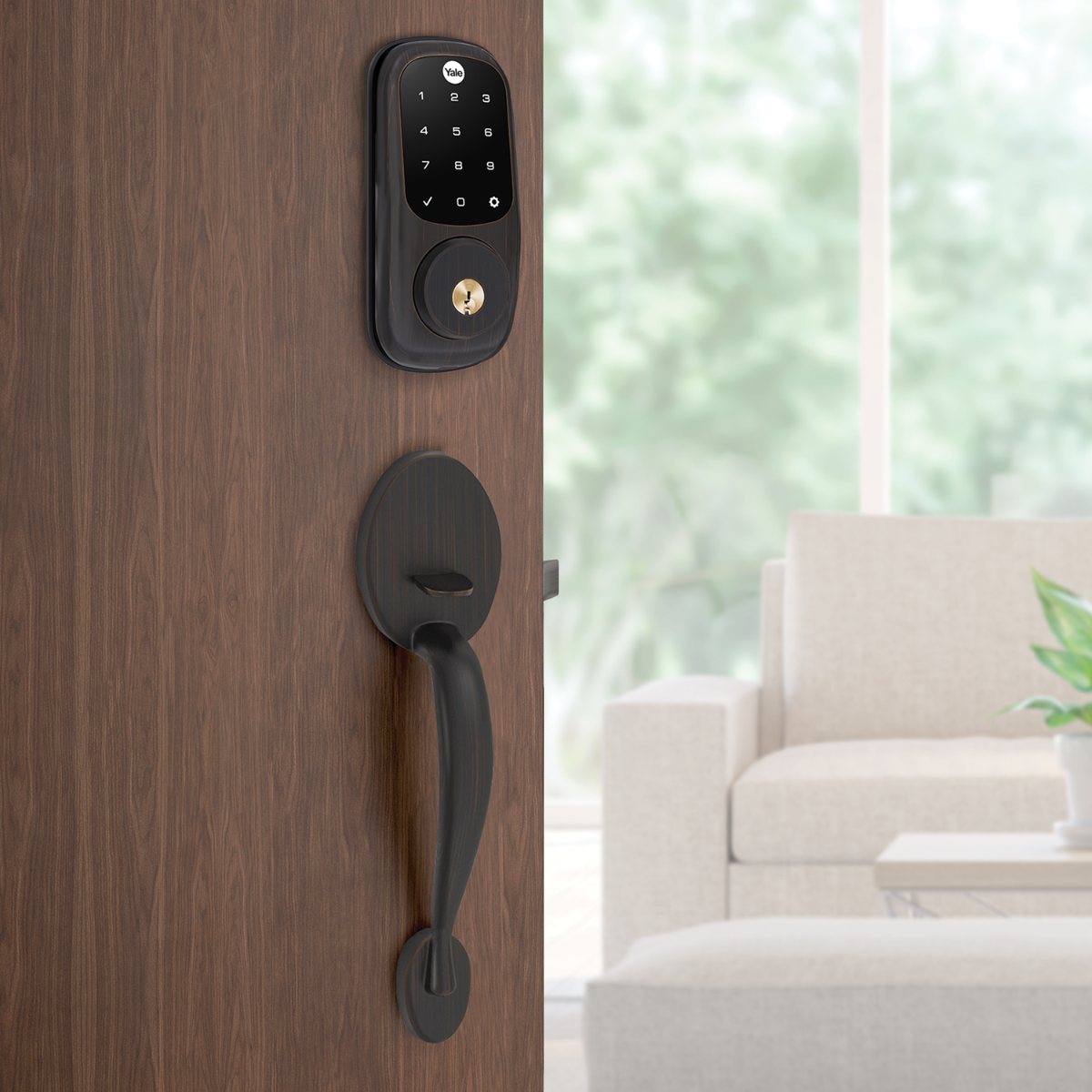 Assure Touchscreen Deadbolt w- Z-Wave, Oil Rubbed Bronze