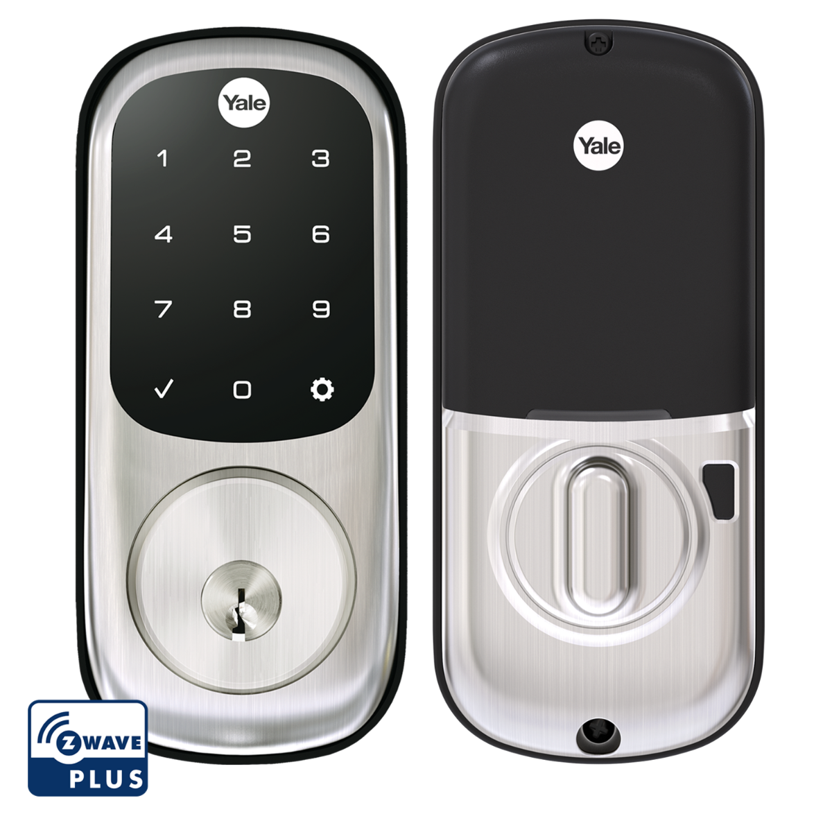Assure Touchscreen Deadbolt w- Z-Wave, Satin Nickel