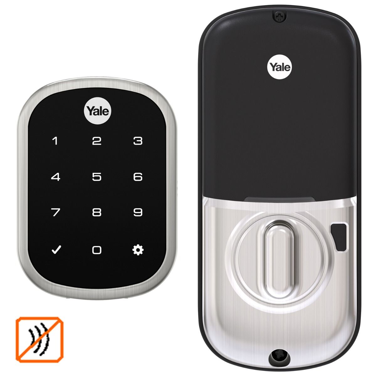 Assure Touchscreen Keyless Deadbolt w- NoRadio, Satin Nickel