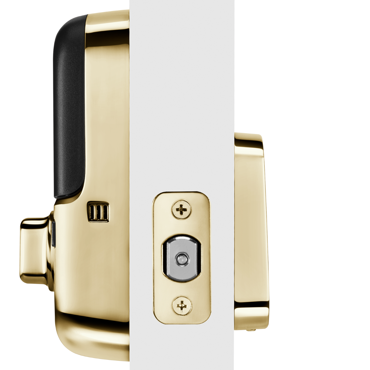 Assure Touchscreen Keyless Deadbolt w- NoRadio, Polish Brass