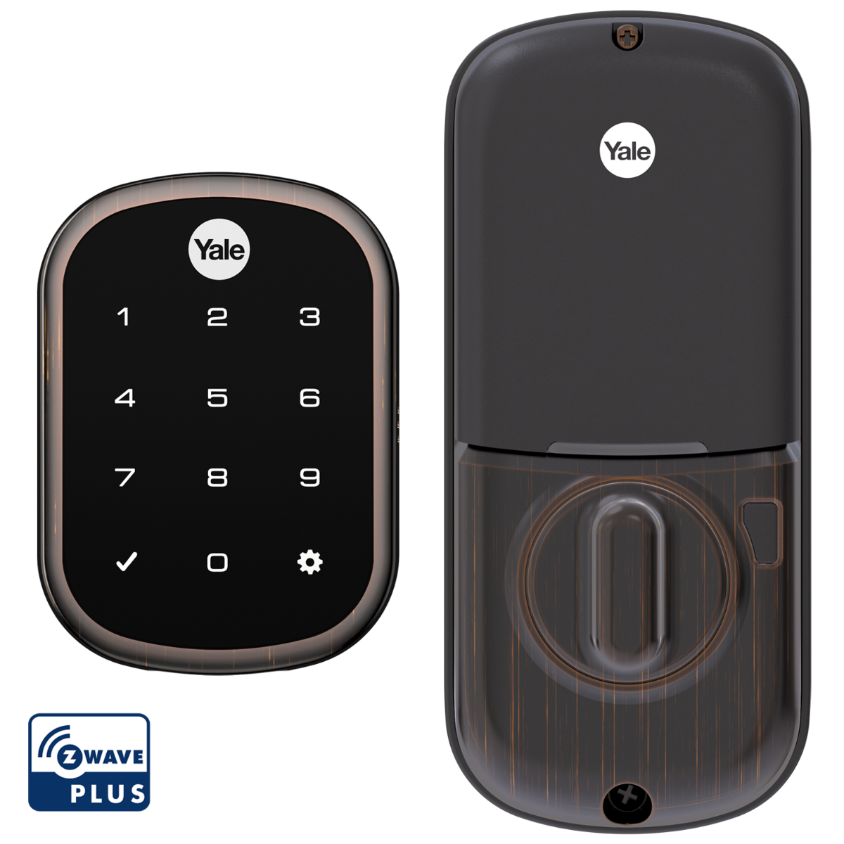 Assure Touchscreen Keyless Deadbolt w- Z-Wave, Rubbed Bronze