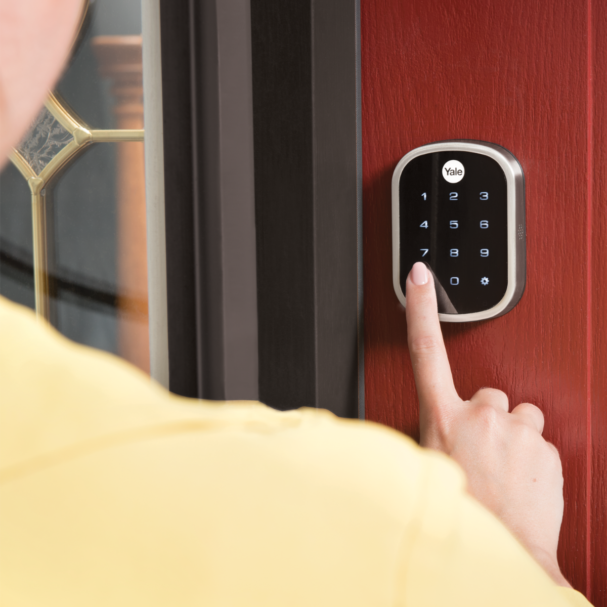 Assure Touchscreen Keyless Deadbolt w- Z-Wave, Satin Nickel