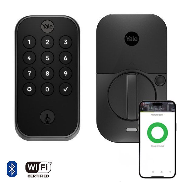 Pro2 Keyed Keypad Deadbolt, Wi-Fi, Black Suede