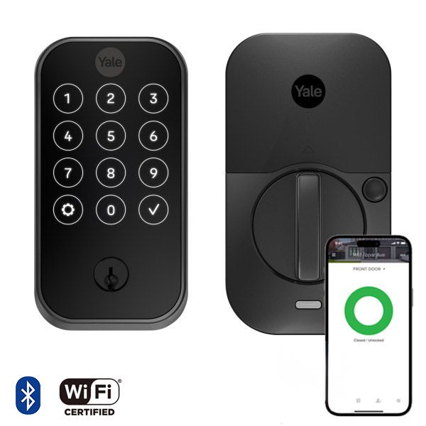 Pro2 Keyed Touchscreen Deadbolt, Wi-Fi, Black Suede