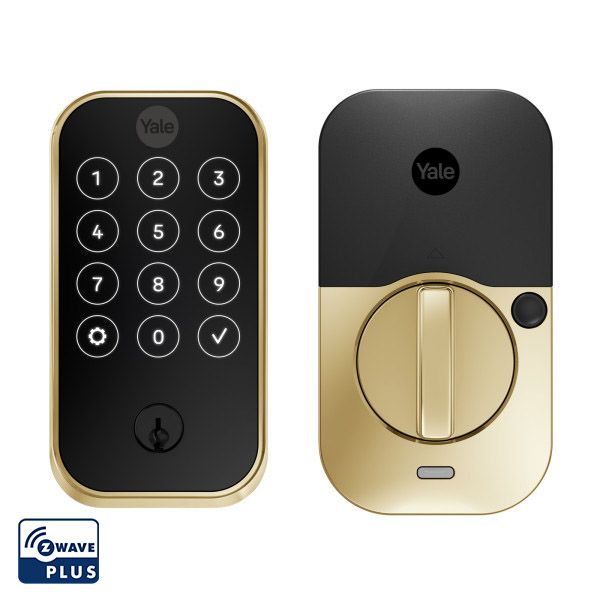 Pro2 Keyed Touchscreen Deadbolt, Z-Wave Plus, Brass