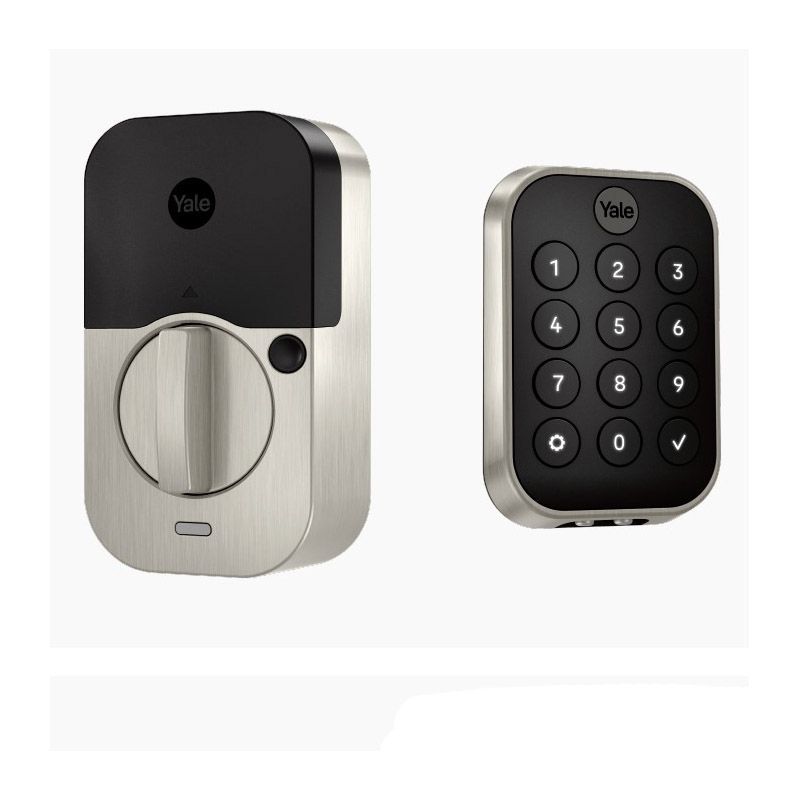 Pro2 Key-Free Keypad Deadbolt, BT & WiFi Bridge,Satin Nickel