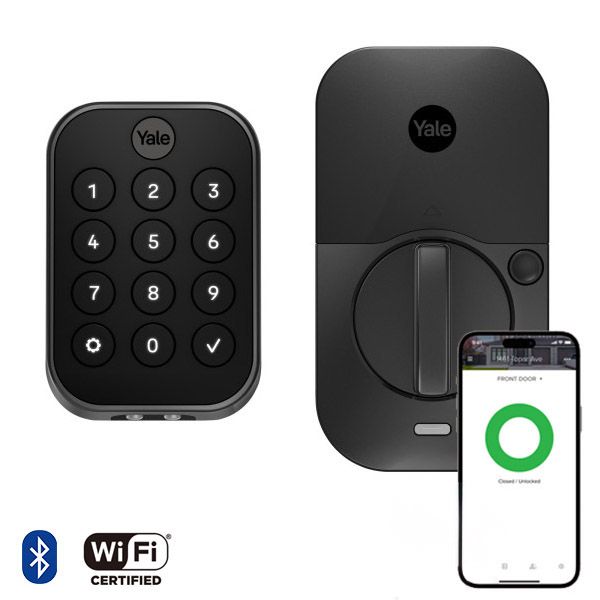 Pro2 Key-Free Keypad Deadbolt, Wi-Fi, Black Suede