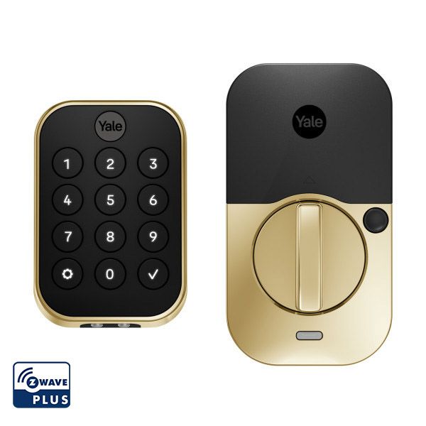 Pro2 Key-Free Keypad Deadbolt, Z-Wave Plus, Brass