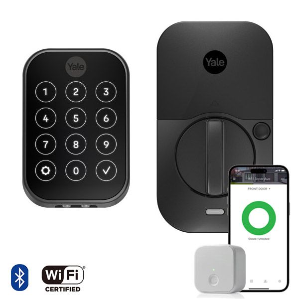 Pro2 Key-Free Touchscreen Deadbolt, BT & WiFi Bridge, Black