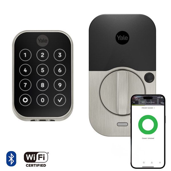 Pro2 Key-Free Touchscreen Deadbolt, Wi-Fi, Satin Nickel