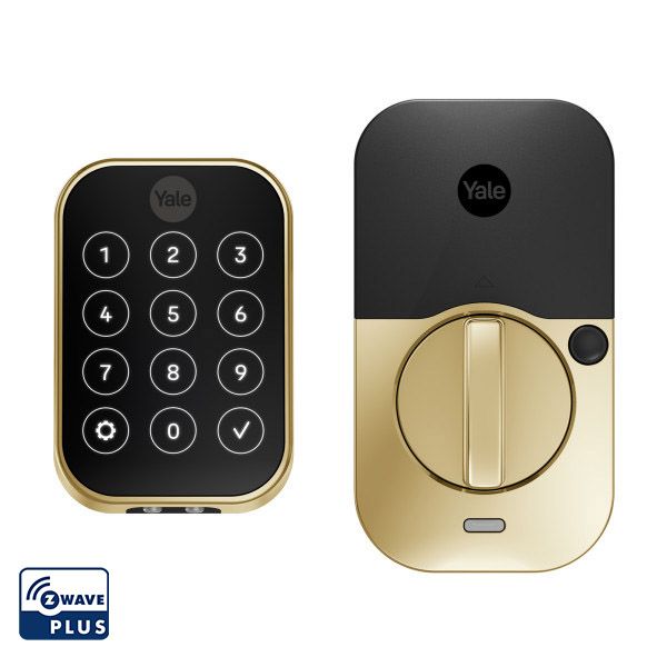 Pro2 Key-Free Touchscreen Deadbolt, Z-Wave Plus, Brass