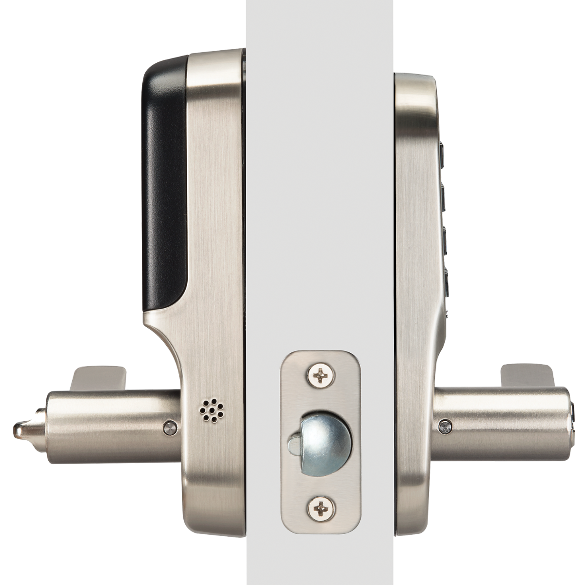 Assure Keypad & Keyed Lever w- Z-Wave, Satin Nickel