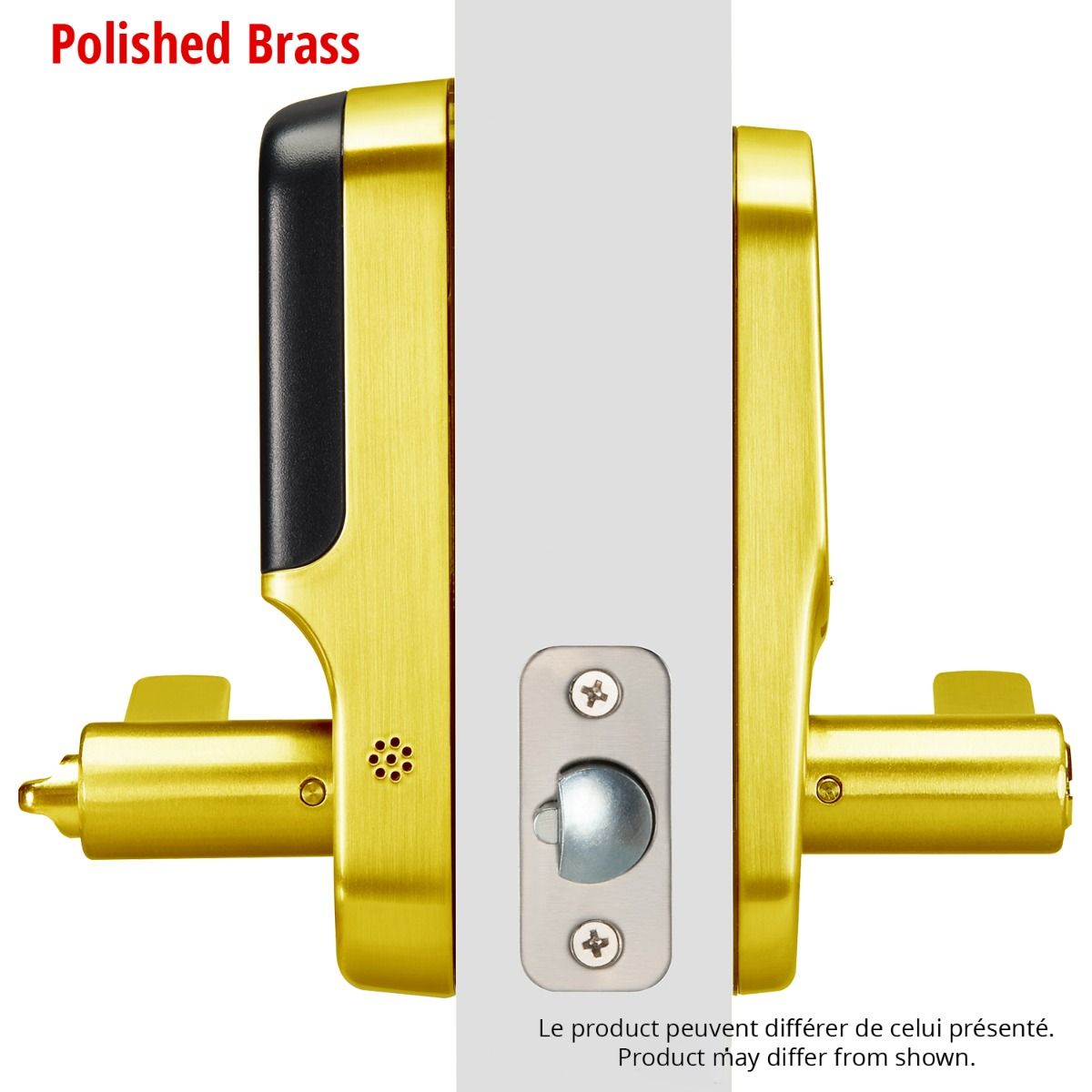 Assure Keypad & Keyed Lever w- WiFi, Polished Brass