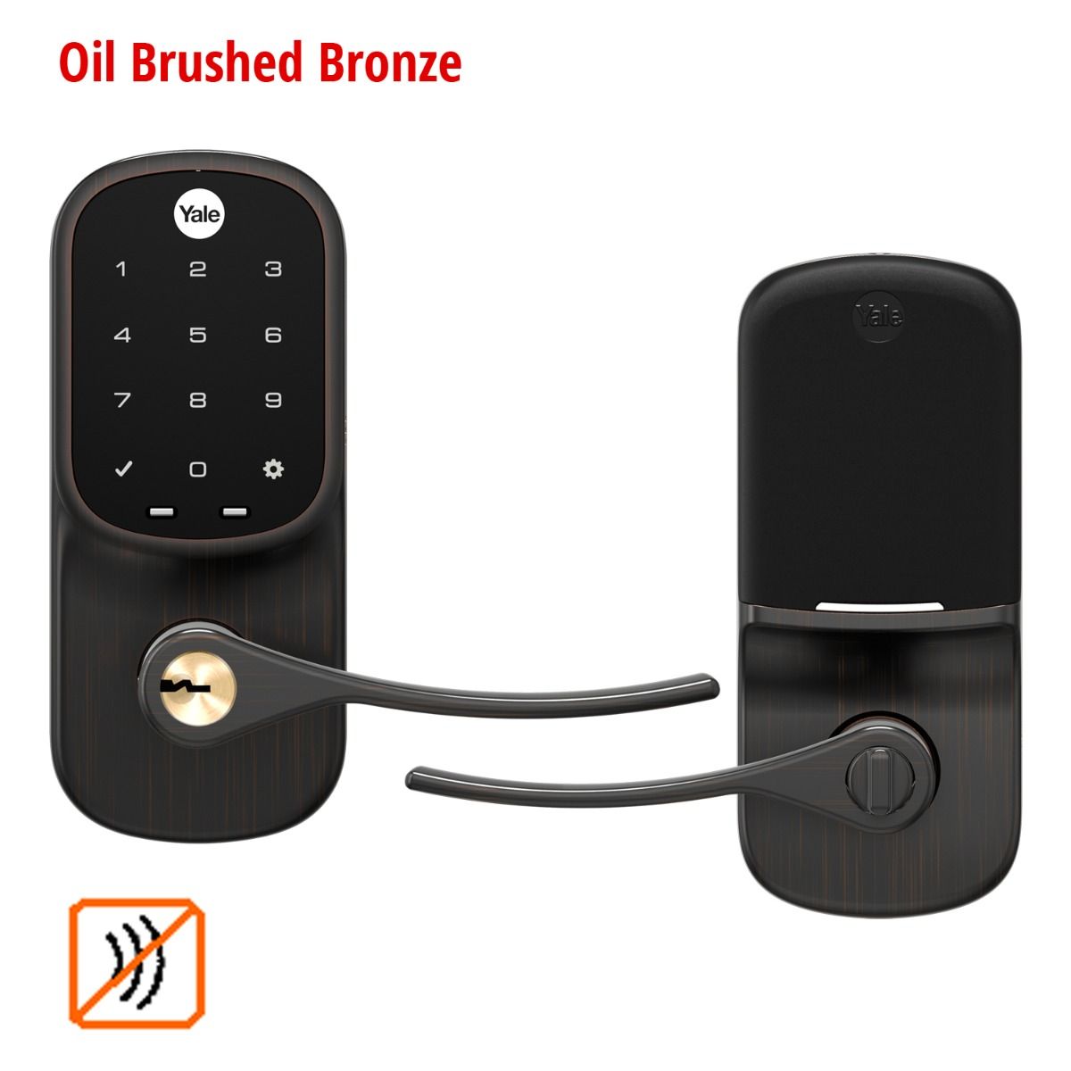 Assure Lever Touchscreen Keyed, No Radio,Oil Rubbed Bronze