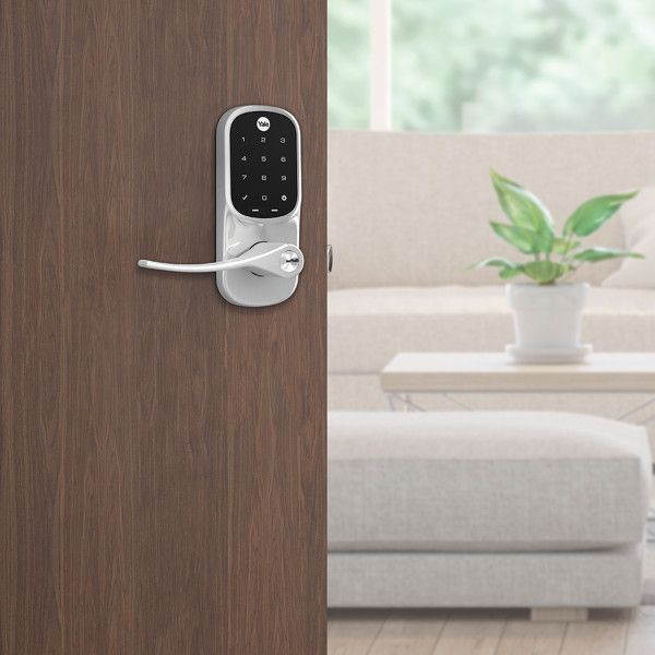 Assure Touchscreen & Keyed Lever w- WiFi, Satin Nickel