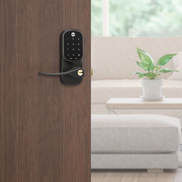 Assure Touchscreen & Keyed Lever (No Radio), Black Suede