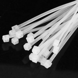 Cable Ties 6, 18lbs, White 100