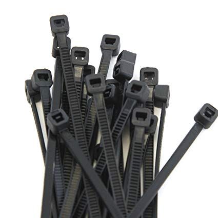Cable ties 6, 18lbs, Black 100